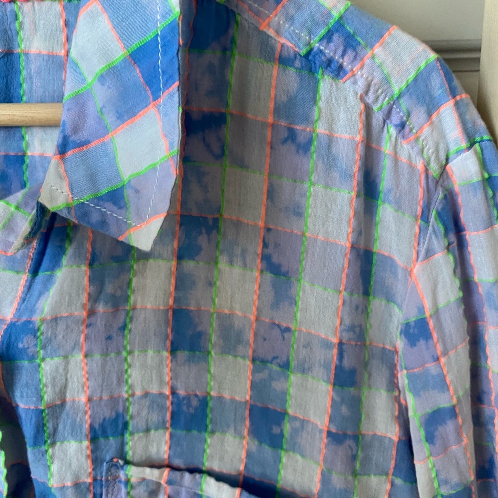 Anthropologie Multicolor Plaid Shirt - Picture 2 of 3
